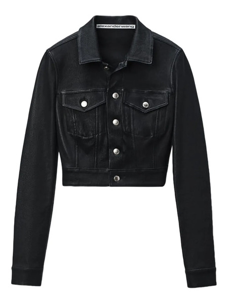  Alexander Wang Button-fastening Trucker Jacket - Black 