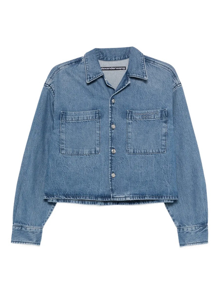  Alexander Wang Buttoned Pocket Shirt - Blue 