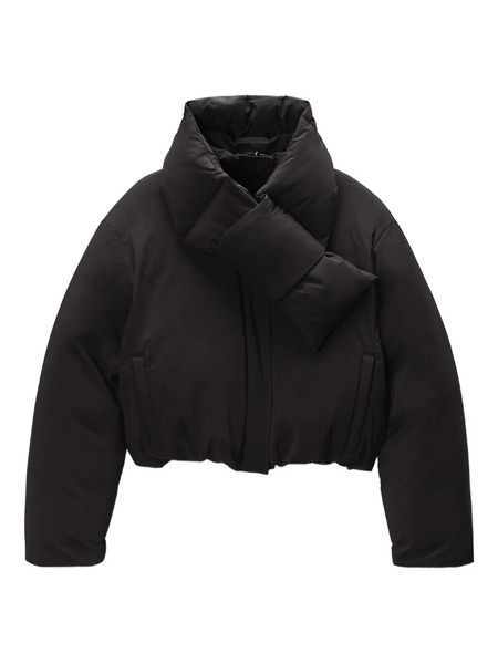 Alexander Wang Cropped Puffer Jacket - Black 
