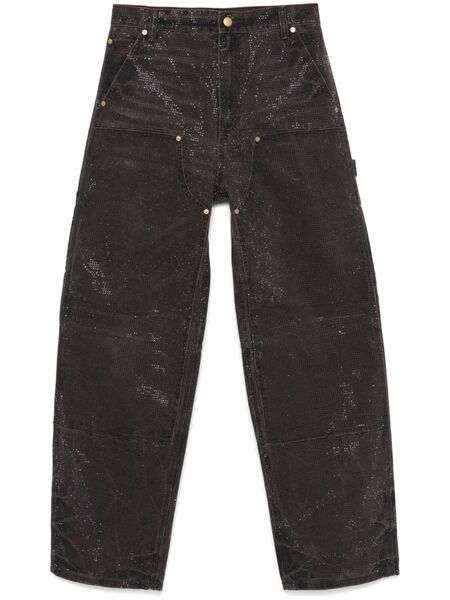  Alexander Wang Crystal-embellished Jeans - Black 