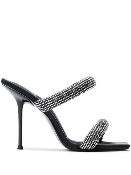  Alexander Wang Crystal-embellished Stiletto Sandals - Black 
