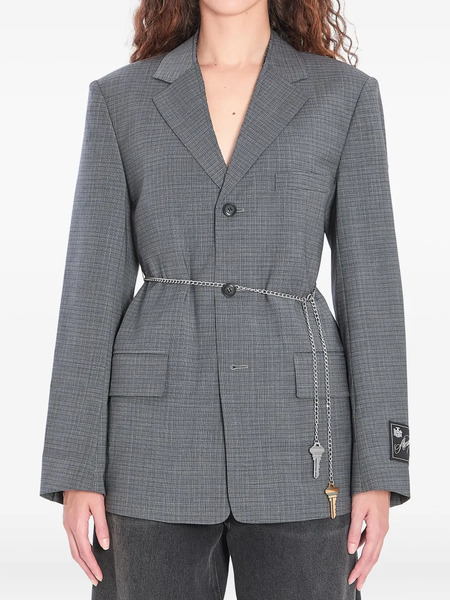  Alexander Wang Detachable Chain-link Blazer - Grey 