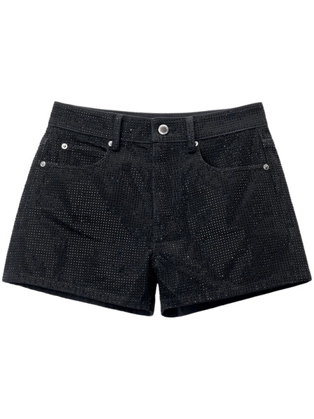  Alexander Wang High-rise Denim Shorts - Black 