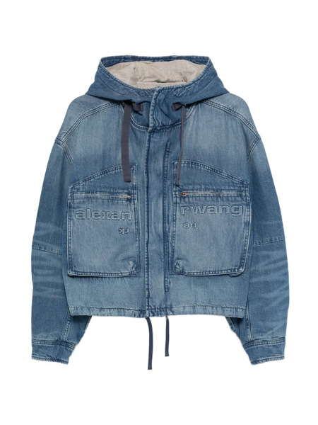  Alexander Wang Hooded Denim Jacket - Blue 