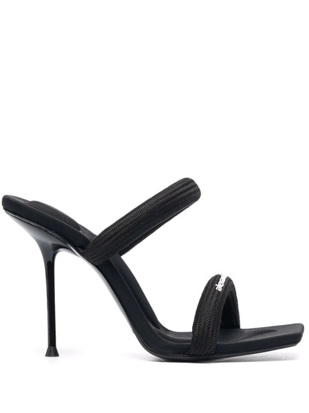  Alexander Wang Julie Logo-print Sandals - Black 