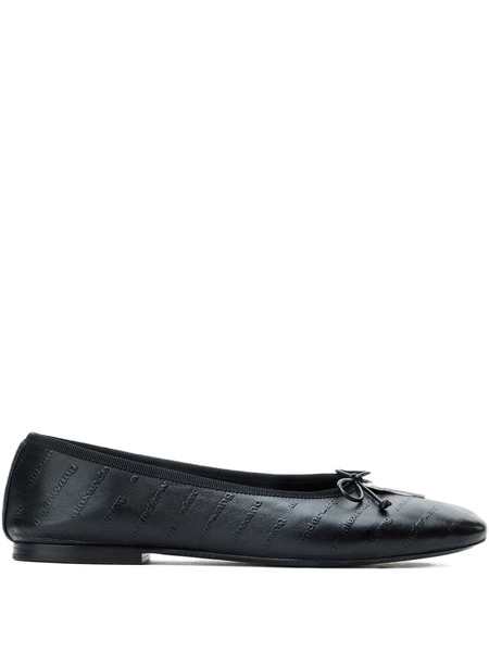  Alexander Wang Key-detail Quilted Ballet Flats - Black 