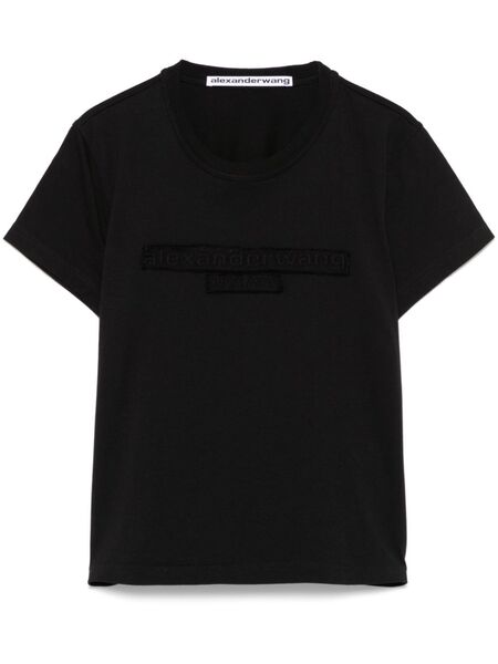  Alexander Wang Logo-embossed T-shirt - Black 