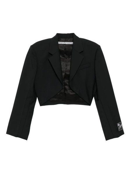  Alexander Wang Logo-patch Blazer - Black 