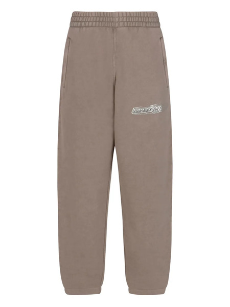  Alexander Wang Logo-patch Track Pants - Neutrals 