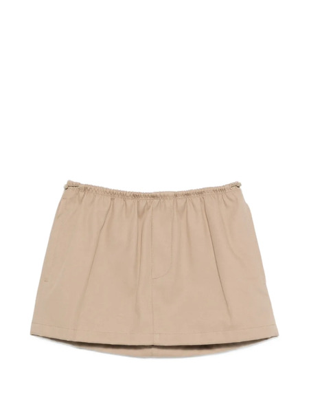  Alexander Wang Logo-waistband Mini Skirt - Neutrals 