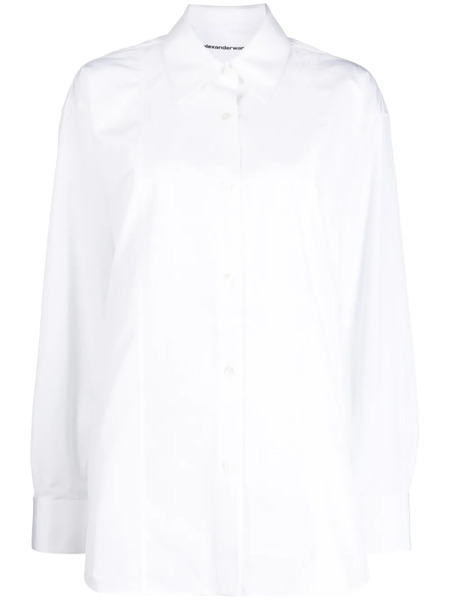  Alexander Wang Long-sleeve Cotton Shirt - White 