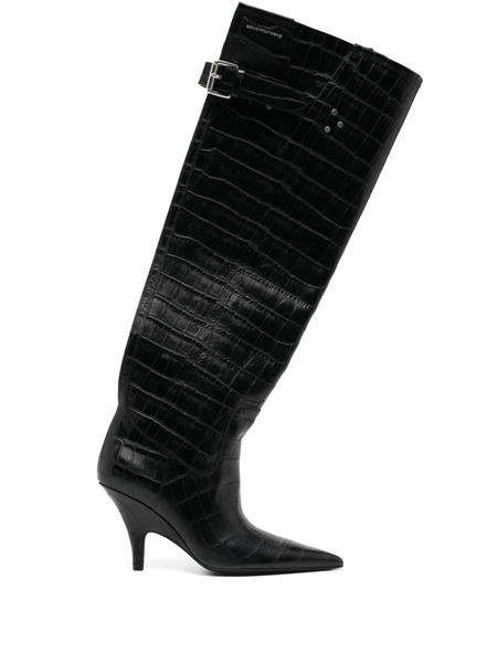  Alexander Wang 100mm Diablo Boots - Black 