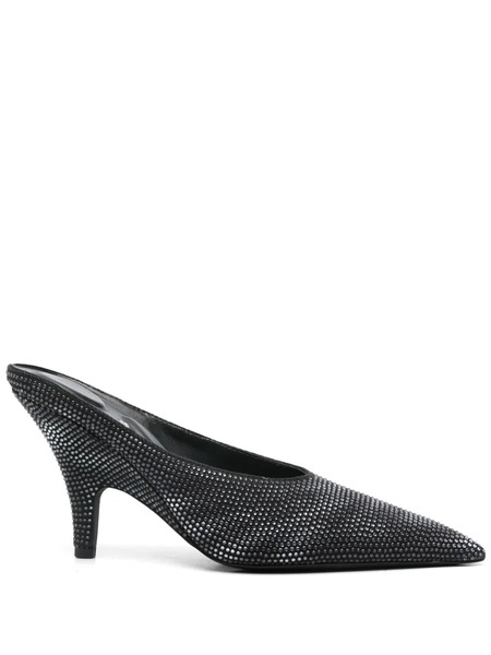  Alexander Wang 90mm Irina Mules - Black 