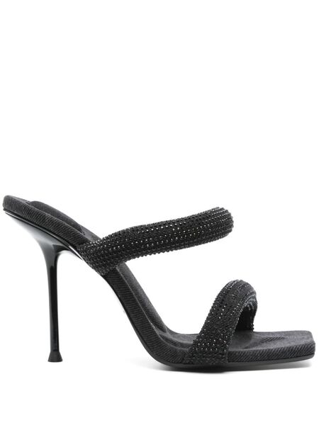  Alexander Wang 105mm Julie Tubular Sandals - Black 