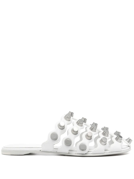  Alexander Wang Rexa Cage Mules - White 