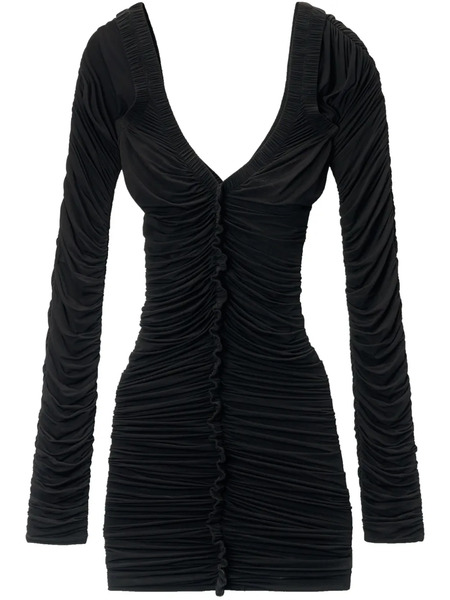  Alexander Wang Ruched Mini Dress - Black 