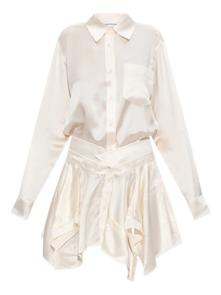  Alexander Wang Silk Midi Dress - Neutrals 