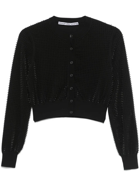  Alexander Wang Spike-stud Cardigan - Black 