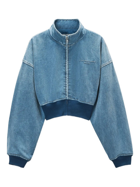  Alexander Wang Stand-collar Denim Jacket - Blue 