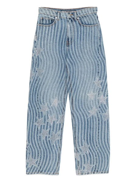  Alexander Wang Star-embellished Jeans - Blue 