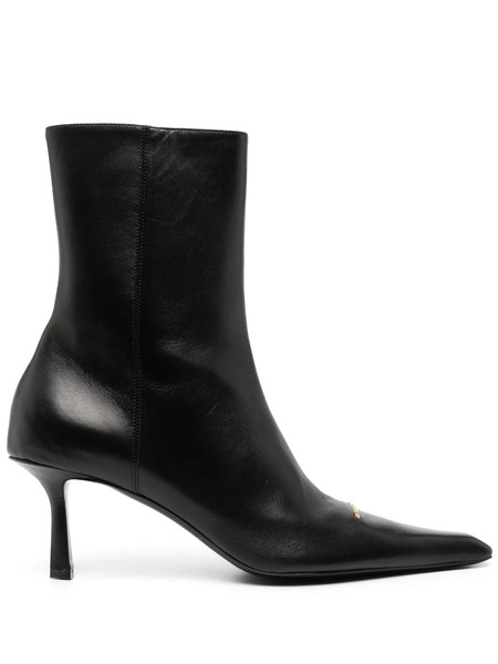  Alexander Wang Viola 77mm Leather Boots - Black 