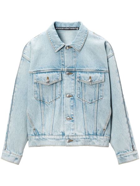  Alexander Wang Zip-sleeved Denim Jacket - Blue 