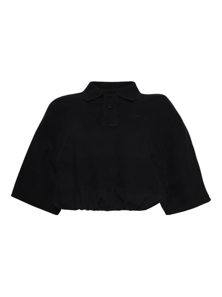  Alexanderwang.t Cropped Polo Shirt - Black 