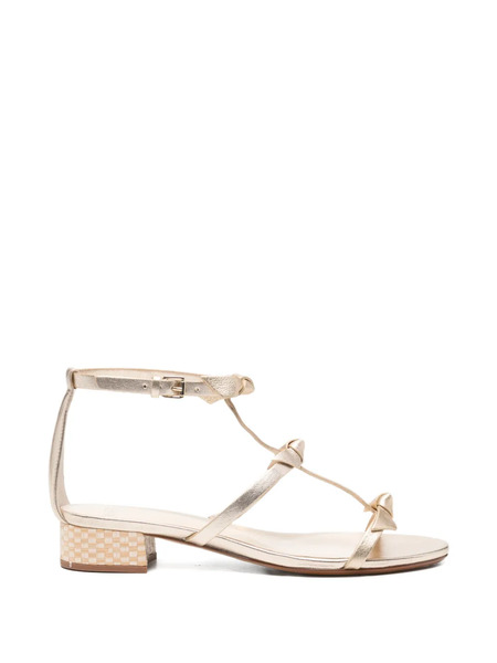  Alexandre Birman Lolita Knot-detail Sandals - Gold 