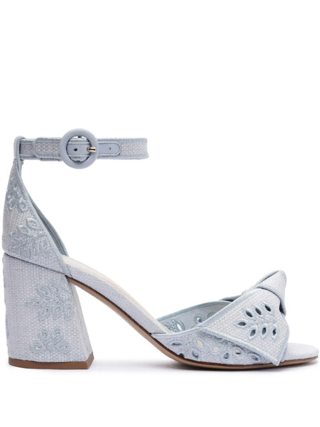  Alexandre Birman Maxi Clarita Embroidery Sandals - Blue 