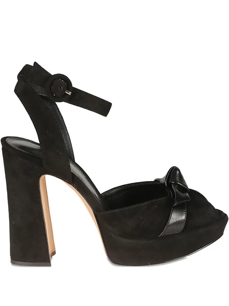  Alexandre Birman 120mm Bow-detail Platform Sandals - Black 