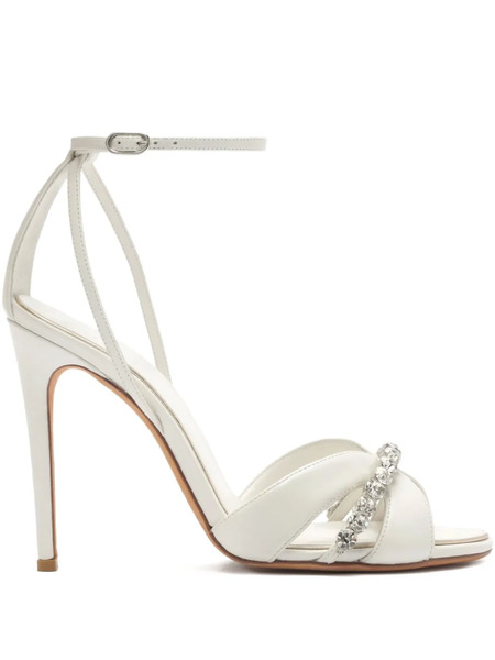  Alexandre Birman 100mm Georgina Heeled Sandals - White 