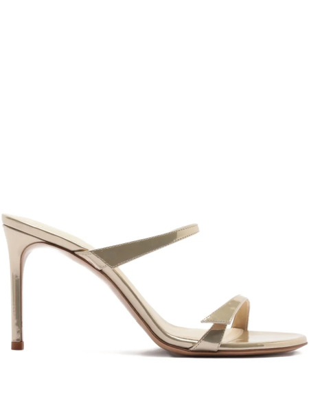  Alexandre Birman 85mm Tita Strap-detail Sandals - Gold 