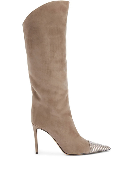  Alexandre Vauthier Bonny 110mm Boots - Brown 