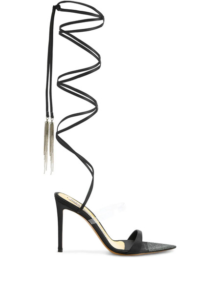  Alexandre Vauthier 111mm Lace-up Sandals - Black 