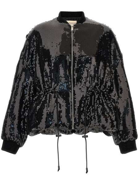  Alexandre Vauthier Sequinned Bomber Jacket - Black 