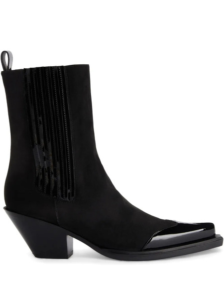  Alexandre Vauthier Suede Ankle Boots - Black 