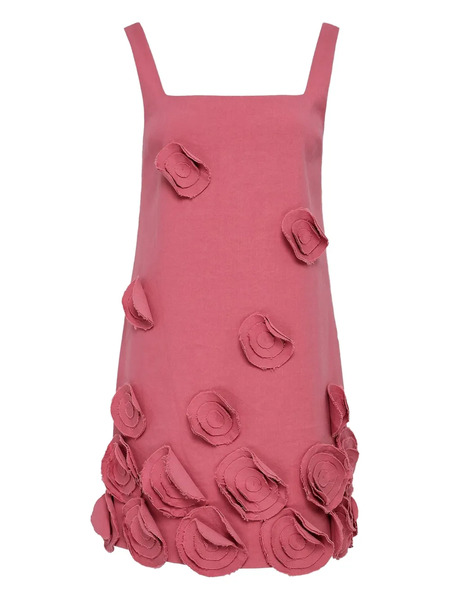  Alexia Rose-embellished Shift Day Dress - Pink 
