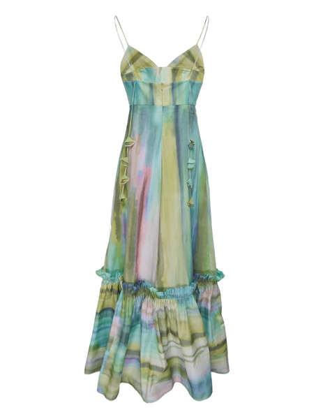  Alexis Danelle Ruffled Maxi Dress - Blue 