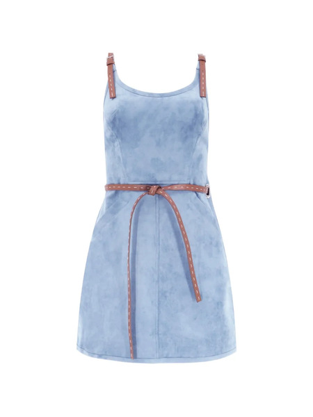  Alexis Kacen Belted Mini Dress - Blue 