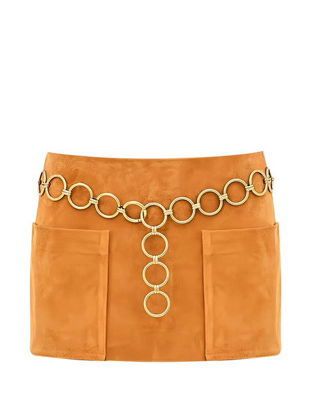  Alexis Nita Chain-detail Mini Skirt - Orange 