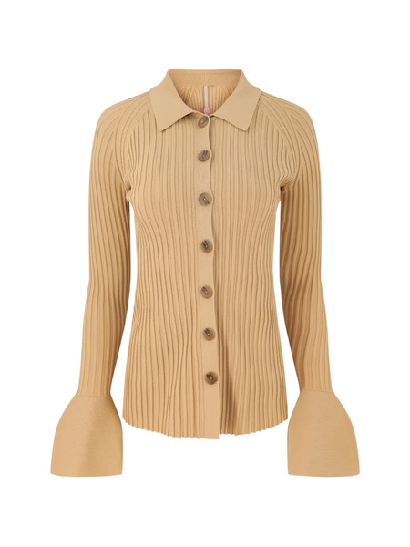  Alexis Olena Ribbed-knit Cardigan - Brown 