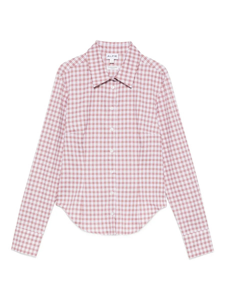  Alfie Checked Cotton Shirt - Red 