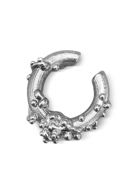  Alga Jewelry Coral Curved-shape Earcuff - Silver 