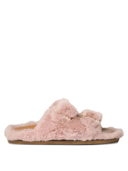  Alibi Embellished Flat Sandals - Pink 