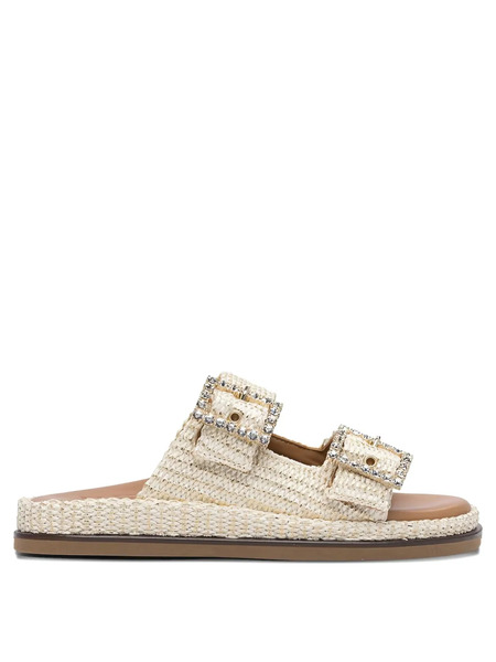  Alibi Greta Double-buckle Sandals - Neutrals 