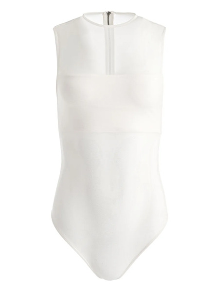  Alice + Olivia Bandeau Bodysuit - White 