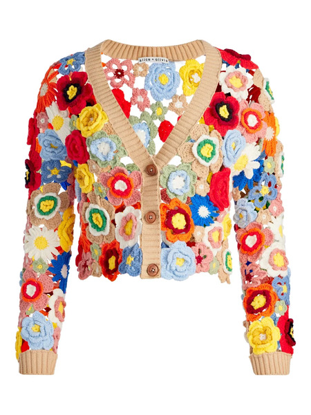  Alice + Olivia Bradley Cardigan - Neutrals 