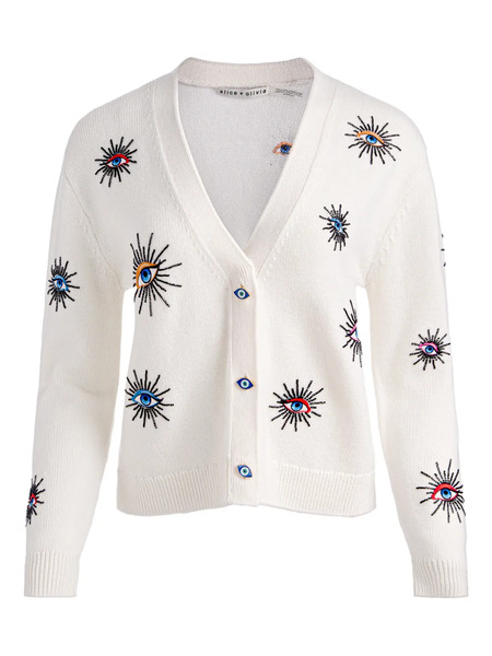  Alice + Olivia Bradley Cardigan - Neutrals 