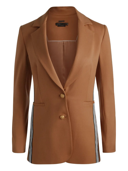  Alice + Olivia Breann Side-stripe Blazer - Brown 