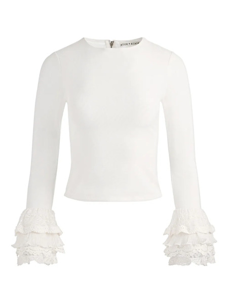  Alice + Olivia Delaina Top - White 